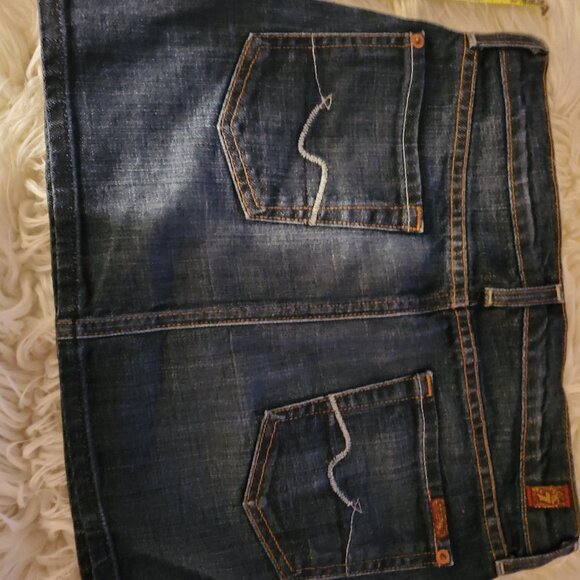 7 For All Mankind "MINI SKIRT" - Picture 1 of 4